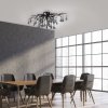 Lampa sufitowa ICICLE 8090-18 Paul Neuhaus | Czarny Plafon Kryształowy G9 Zuma line
